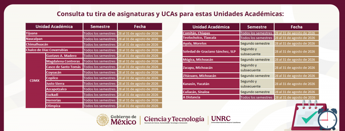 horarios 2026-2